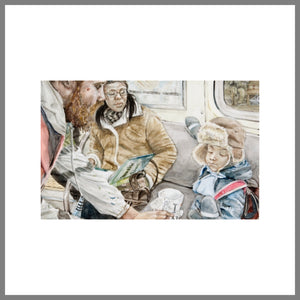"Subway Spit Paintings #6 (Transient Patrons)"