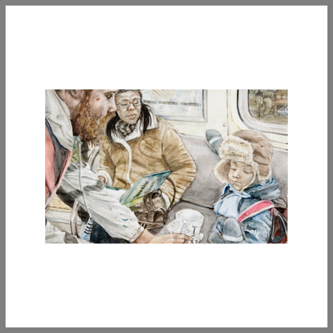 "Subway Spit Paintings #6 (Transient Patrons)"
